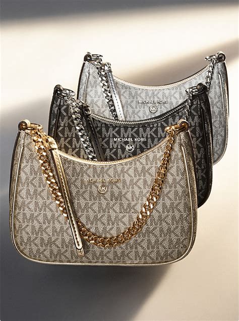 michael kors schmuckset mkj6239710|Jet Set Charm Small Metallic Leather Pochette .